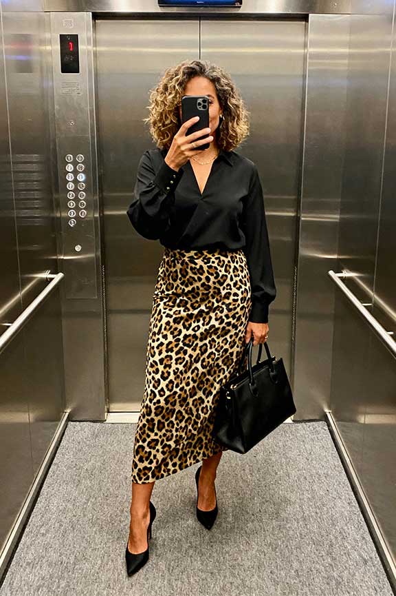 Leopard-Skirt