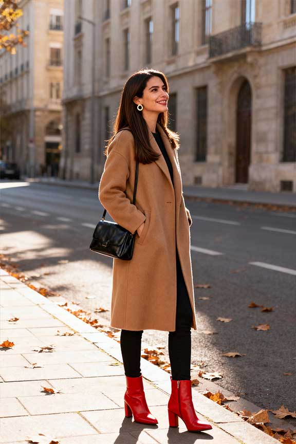 Camel-Coat-+-Black-Pants-+-Red-Boots
