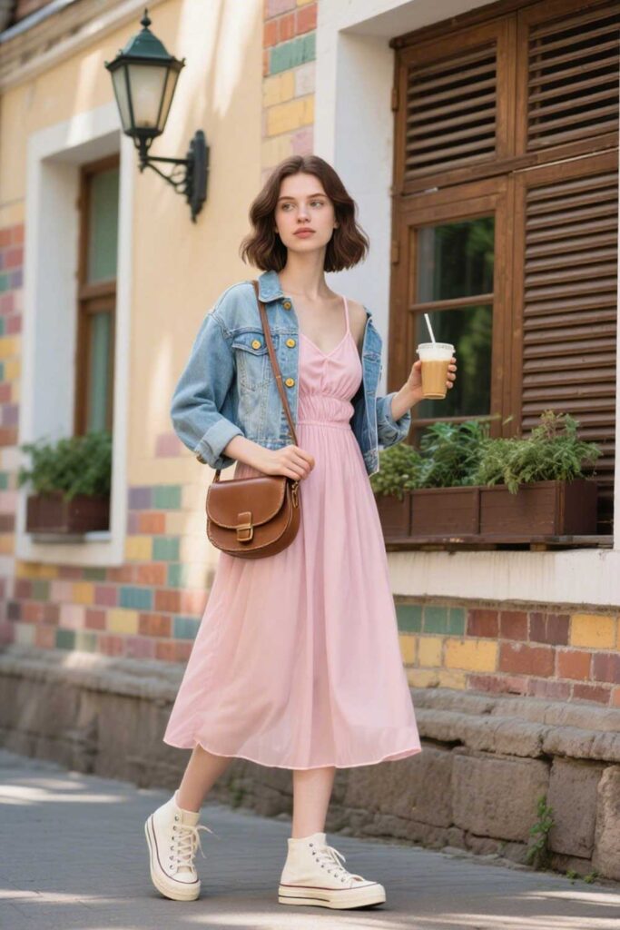 Cami-Dress-+-Denim-Jacket
