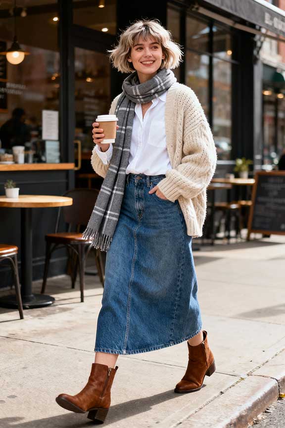 Denim-Maxi-Skirt-+-Long-Sleeve-Blouse