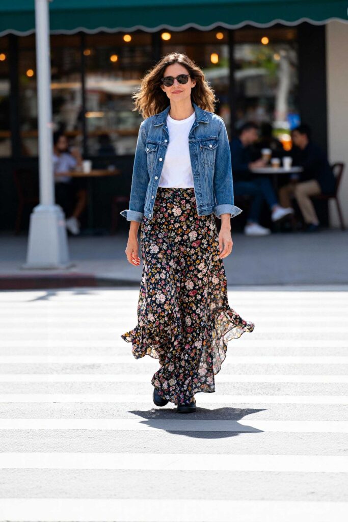 Floral-Skirt-+-Basic-Tee