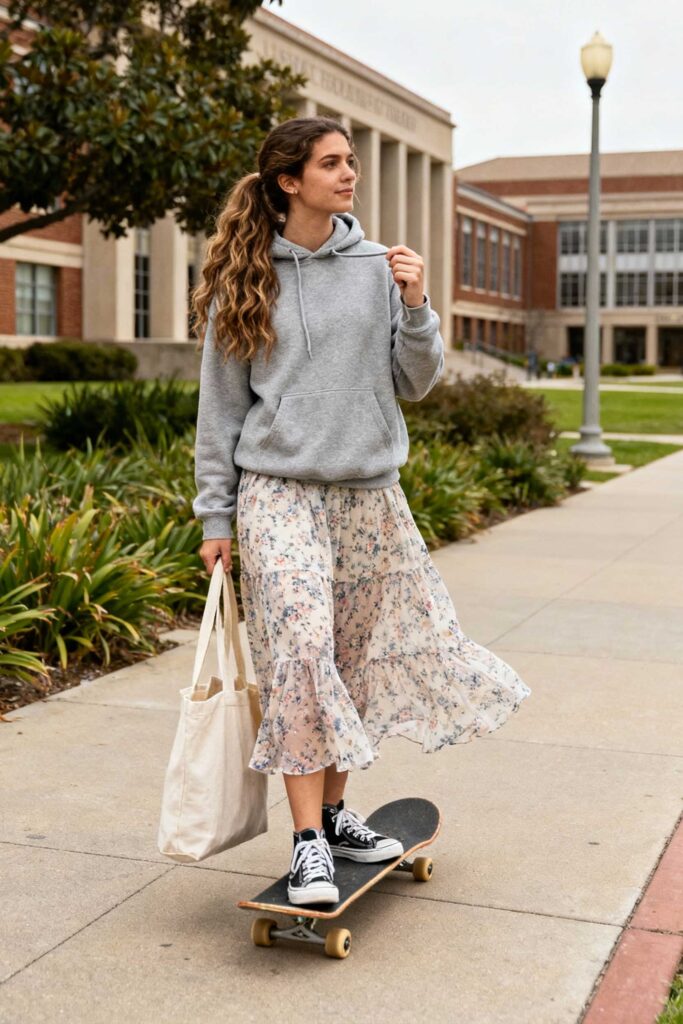 Floral-Skirt-+-Hoodie