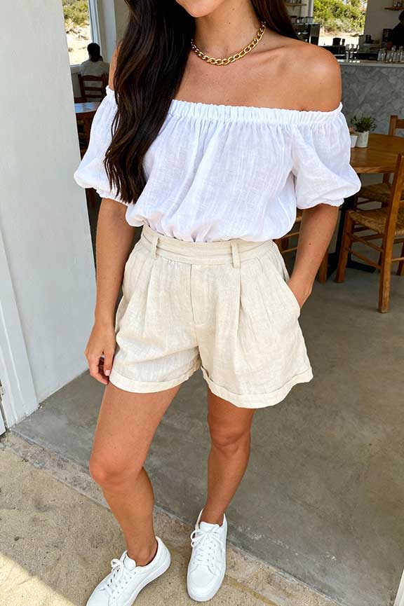 Off-Shoulder-Cotton-Top-+-Soft-Boxer-Shorts
