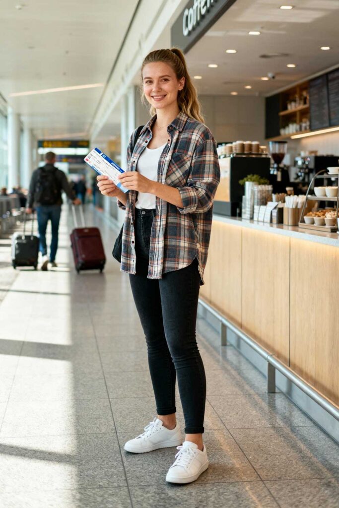 Plaid-Shirt-+-Leggings