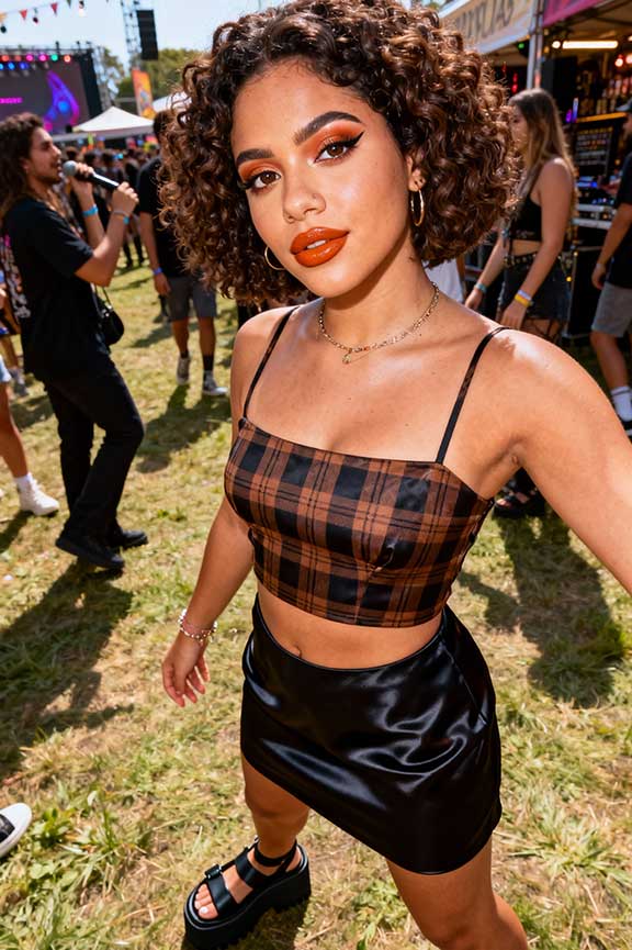 Slip-Skirt-+-Crop-Top-+-Platform-Sandals