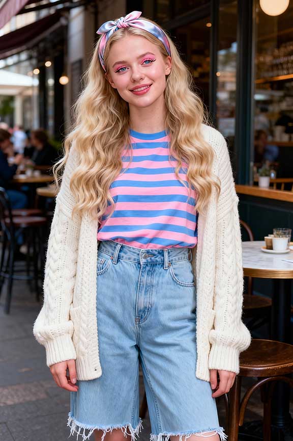 striped-tee-+-cardigan-+-jeans-+-boat-shoes