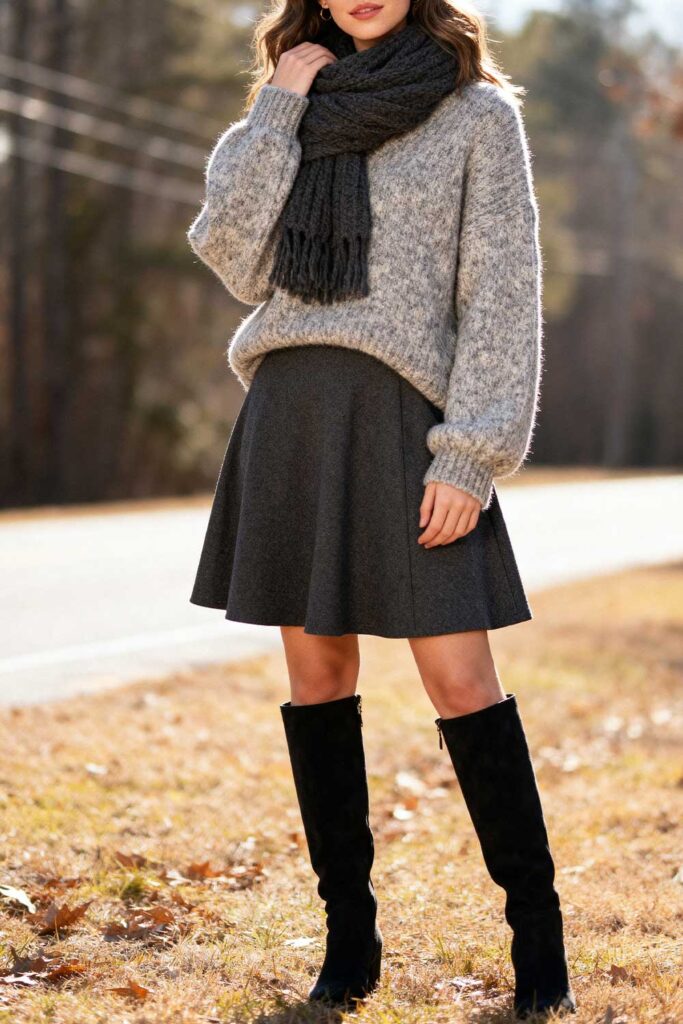 A-line-dresses-winter-looks