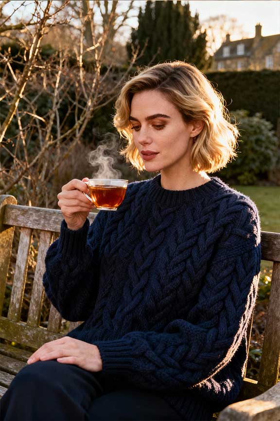 Cable-knit-Sweater