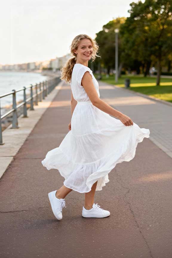 White-Maxi-Dresses-+-Sneakers