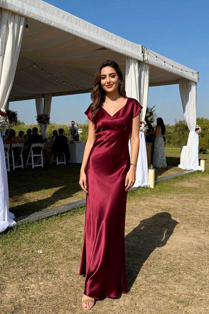 wedding-guest-outfit-wine-dress