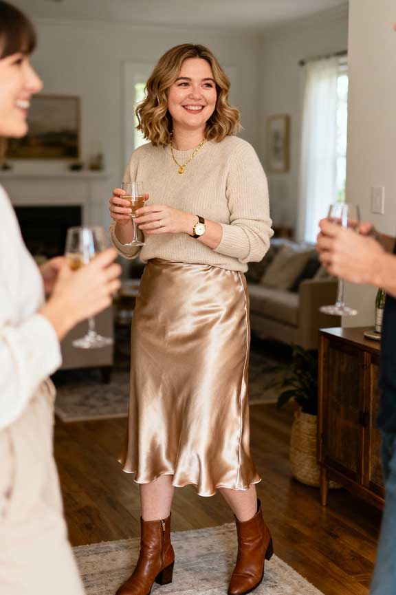 Gold-Thread-Knit-Dress-+-Nude-Heel