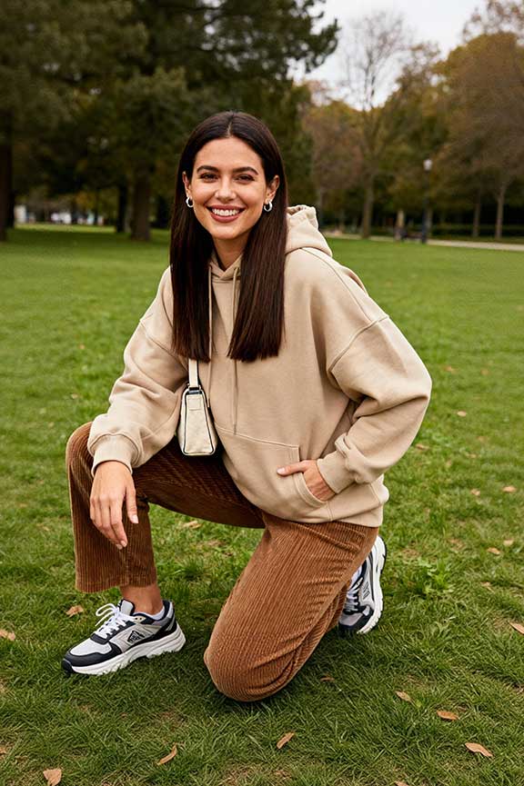 Oversized-Hoodie-+-Corduroy-Pants-+-Sneakers